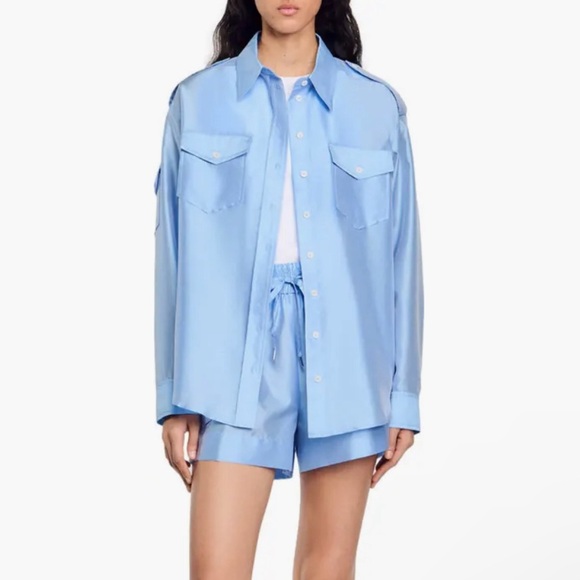 Major Loose-fit satin shirt - Picture 1 of 6